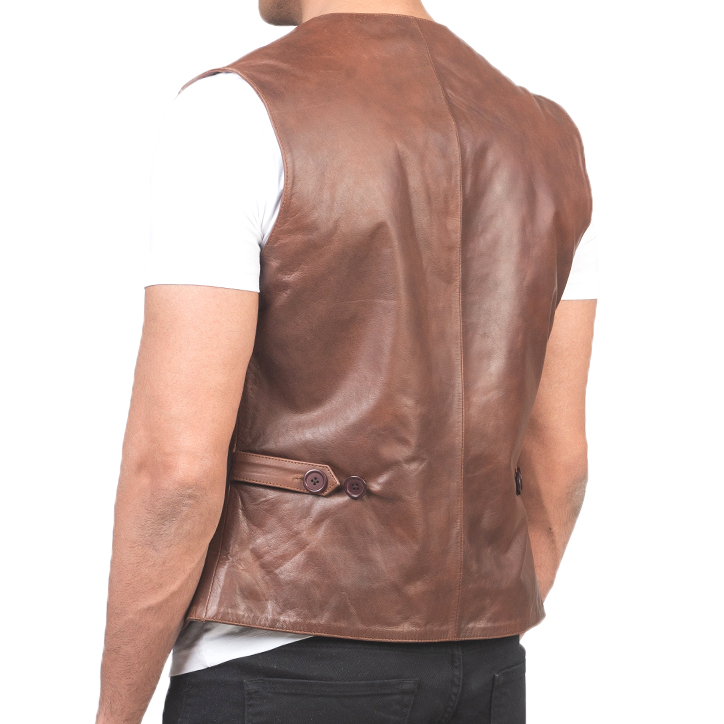 Motorbike Leather Vest (Copy)
