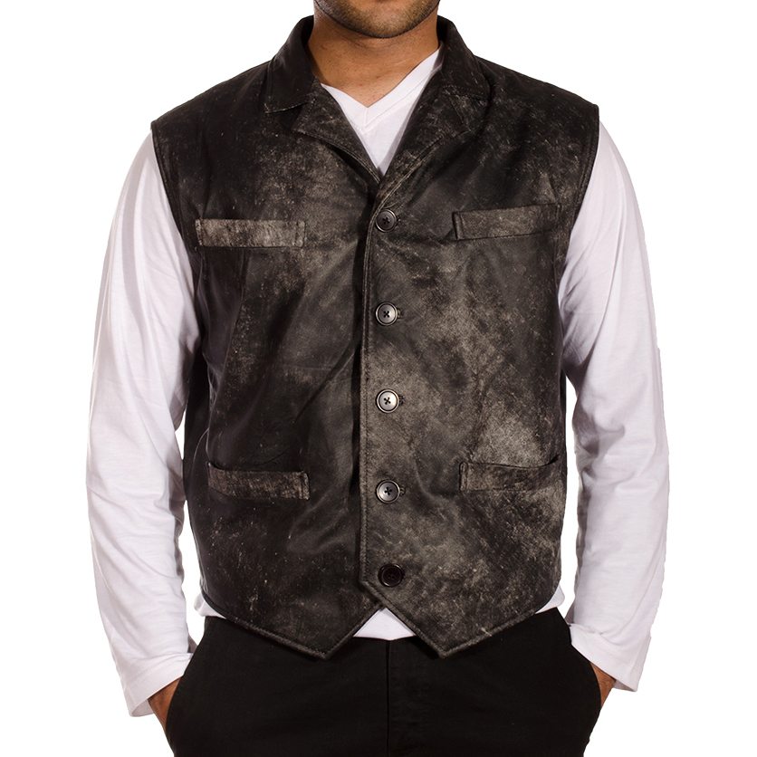 Motorbike Leather Vest (Copy)